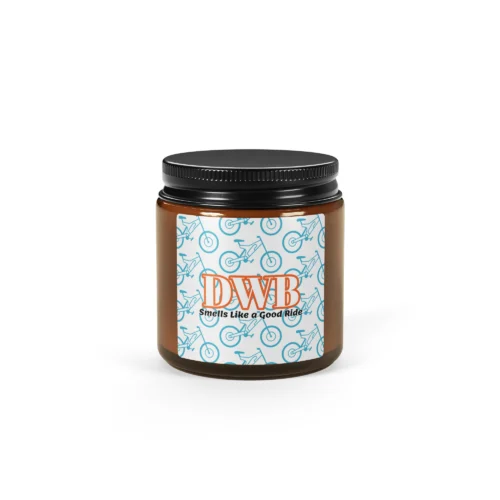 Amber jar soy candle_Smells Like A Good Ride